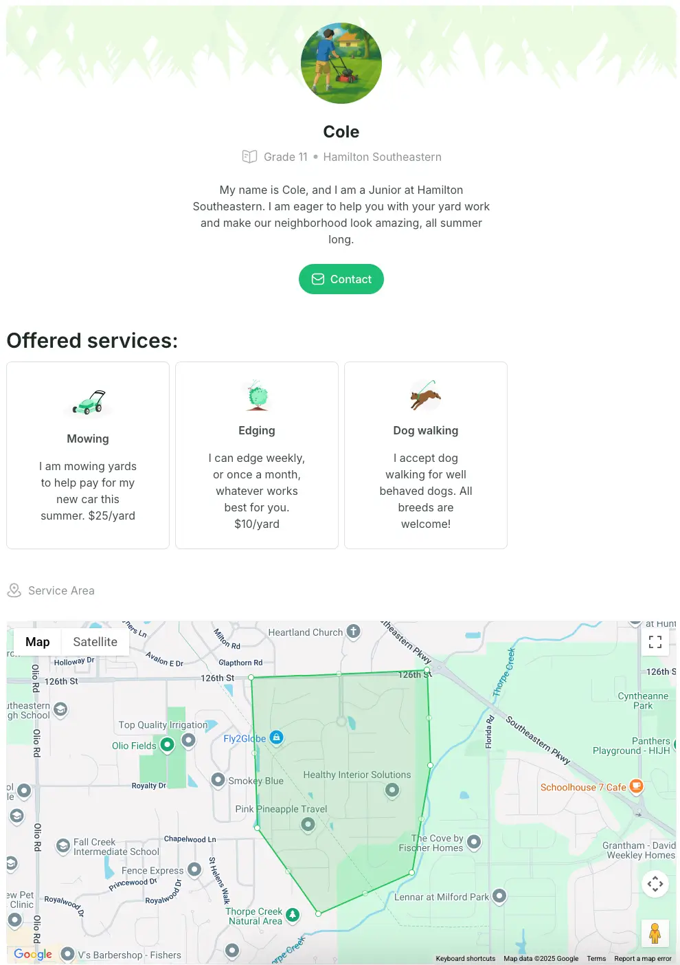 Your business website preview